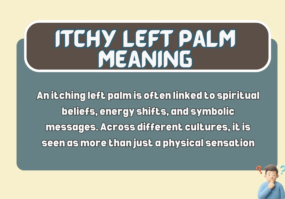 Left palm itching spiritual meaning