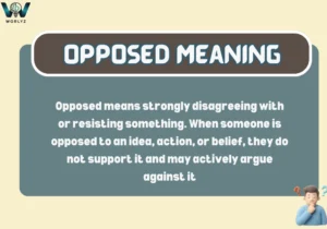 Opposed Meaning