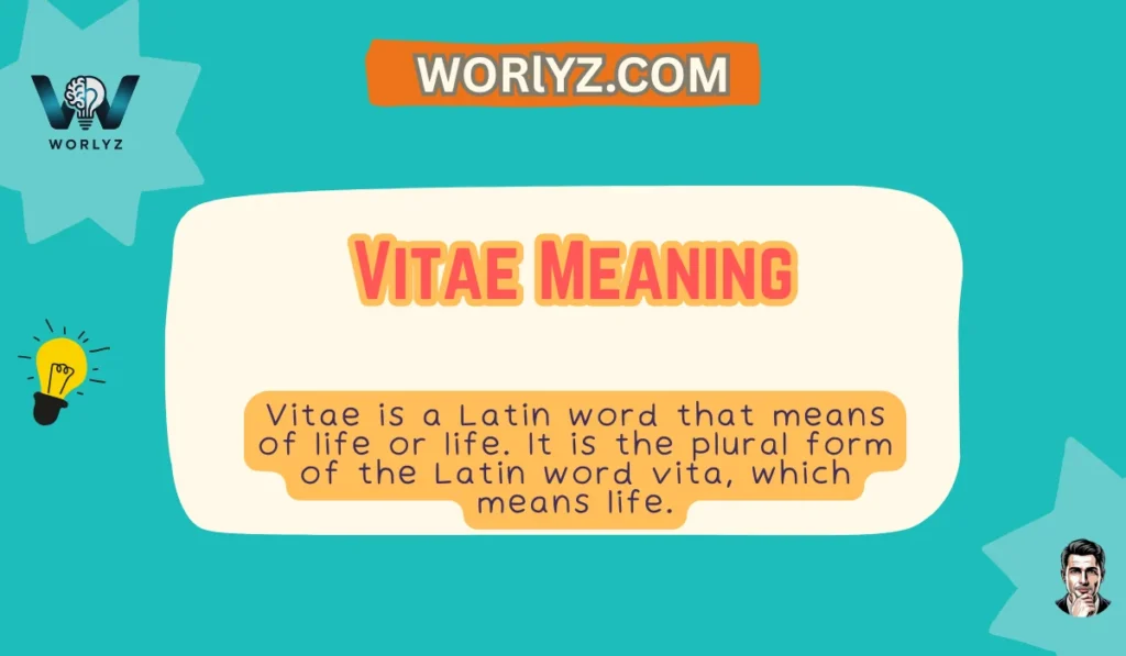 Vitae Meaning