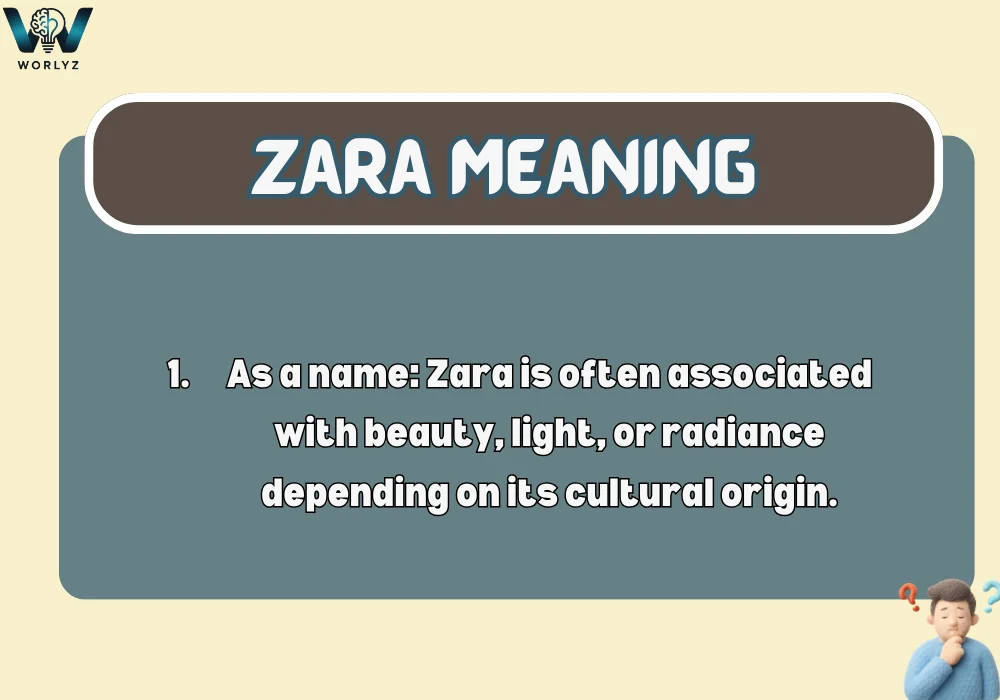 Zara Meaning