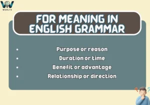 For Meaning in English Grammar