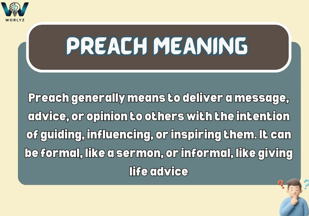 Preach Meaning