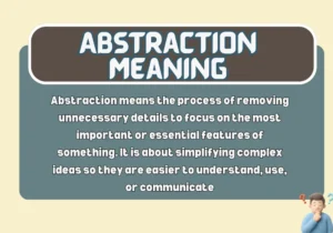 Abstraction Meaning