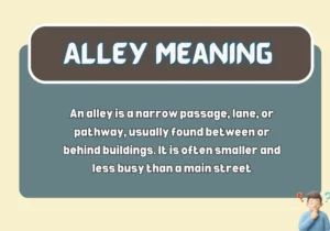 Alley Meaning