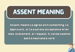 Assent Meaning