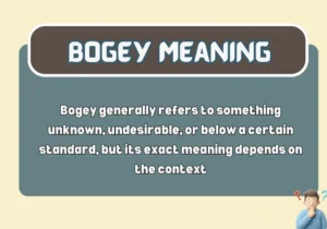 Bogey Meaning
