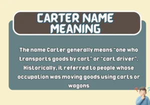 Carter Name Meaning