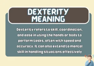 Dexterity Meaning