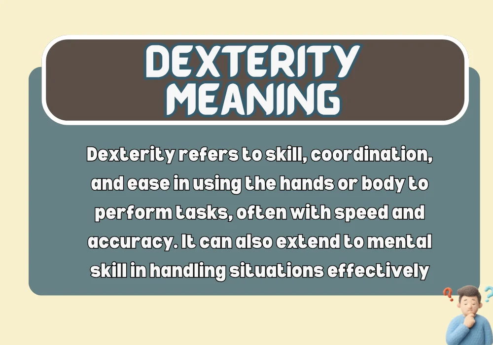 Dexterity Meaning