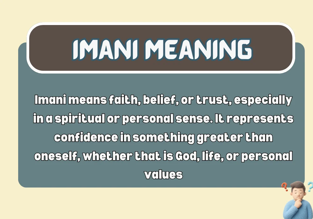 Imani Meaning