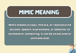 Mimic Meaning
