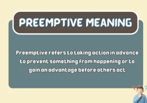 Preemptive Meaning