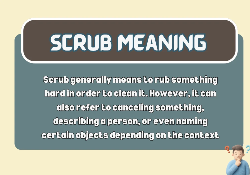 Scrub Meaning