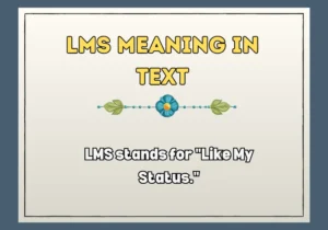 Lms Meaning In Text