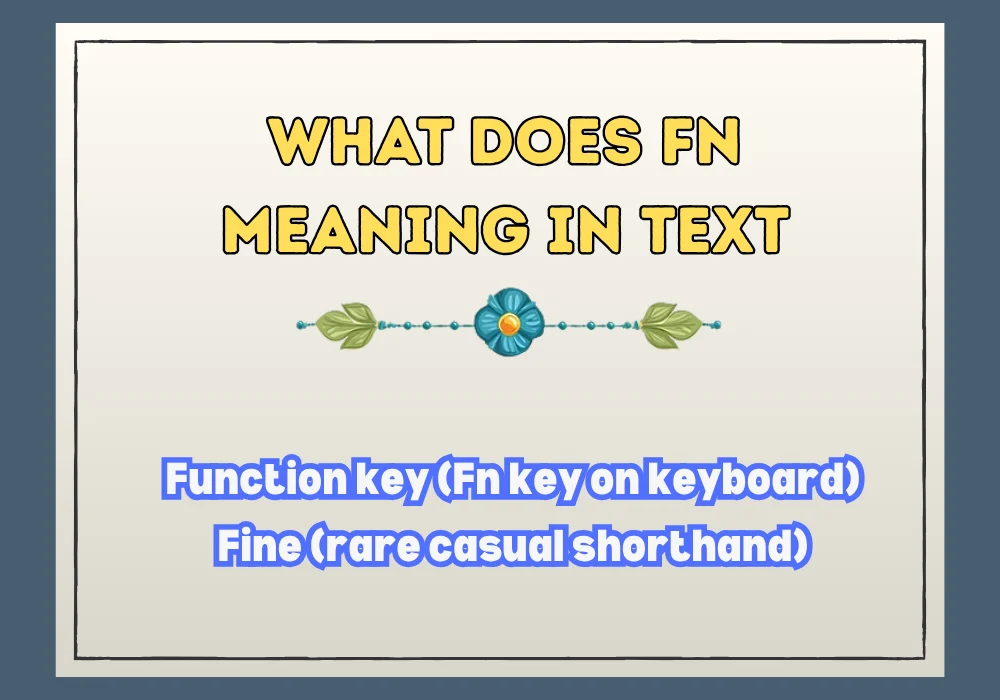 What Does Fn Meaning In Text