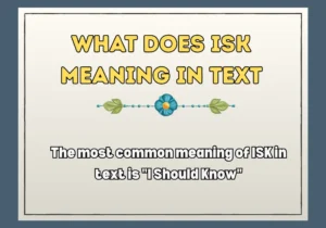 What Does Isk Meaning In Text