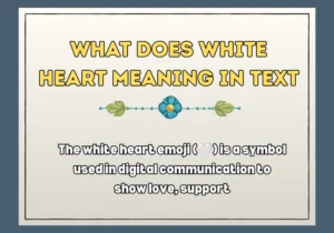 What Does White Heart Meaning In Text