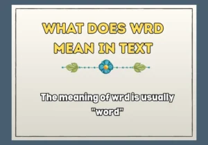 What Does Wrd Mean In Text